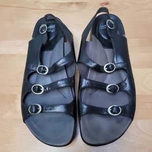 DANSKO | Black Strappy Sandals Sz. 41